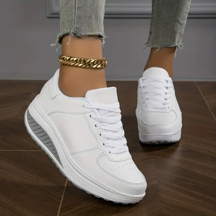 Damen Klassische Schnür-Orthopädische Sneaker – Platform Schuhe Für Winter