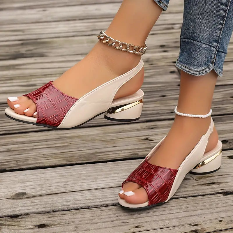 Damen Blockabsatz Sandalen