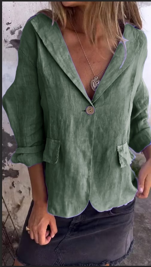 Damen Blazer Mit Knopfleiste