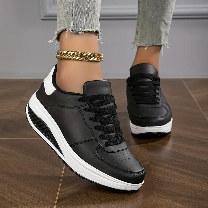 Damen Klassische Schnür-Orthopädische Sneaker – Platform Schuhe Für Winter