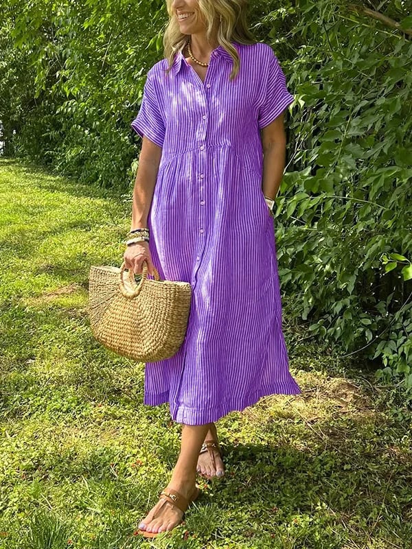 Charleigh | Elegantes gestreiftes Kleid