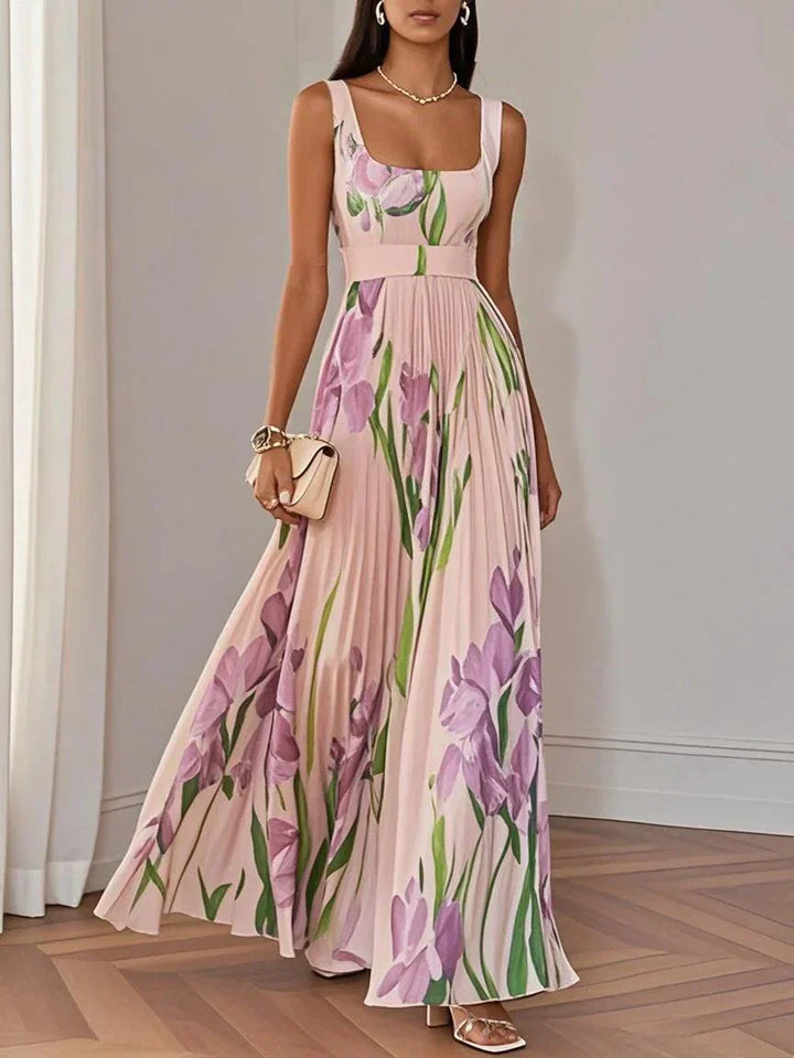 Revina | Elegantes Maxikleid mit Blumenmuster
