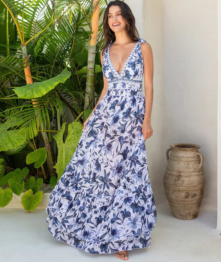Damen Badeanzug Mit Blumenmuster Und Rock