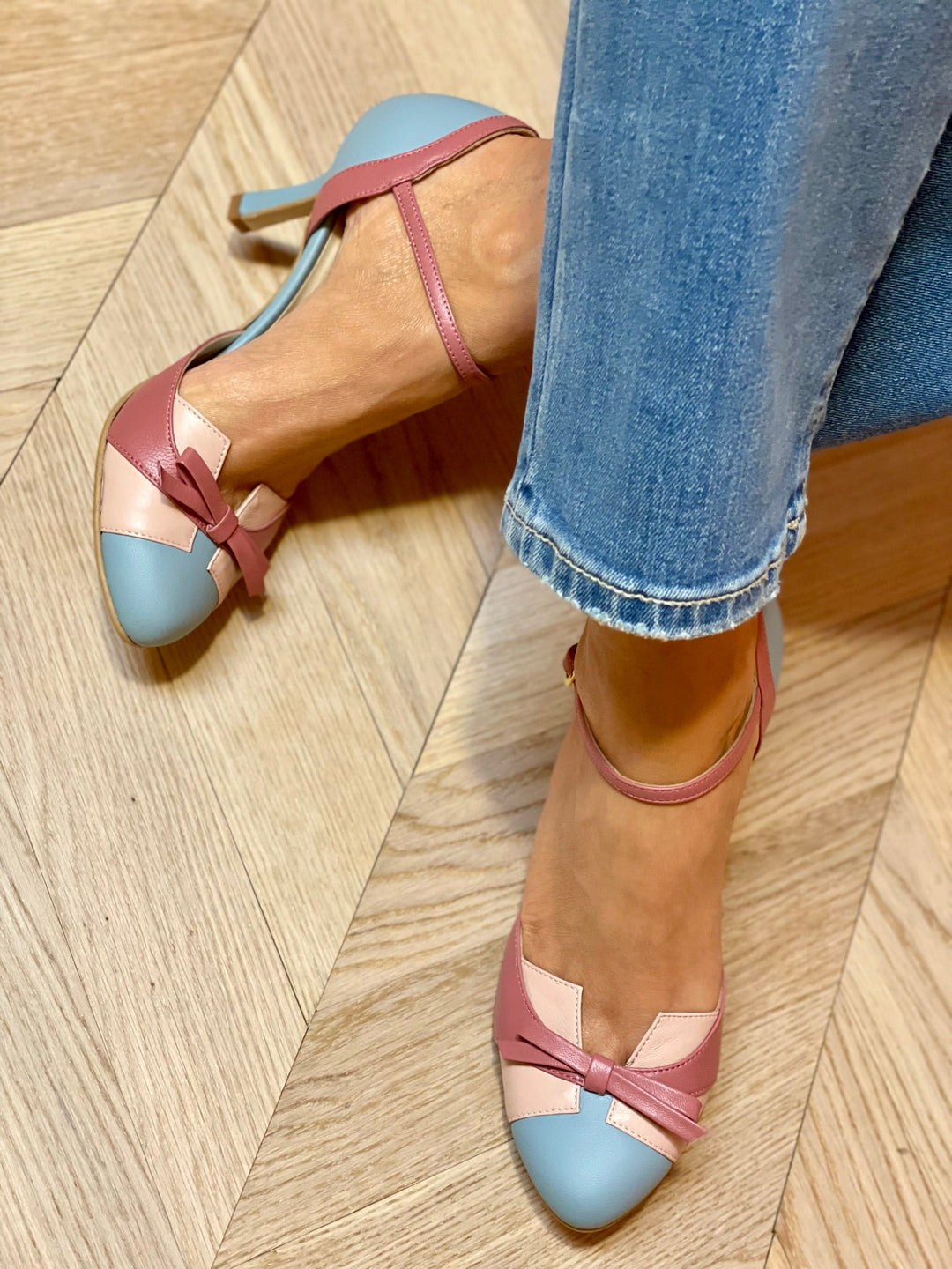 Damen Mehrfarbige High Heels