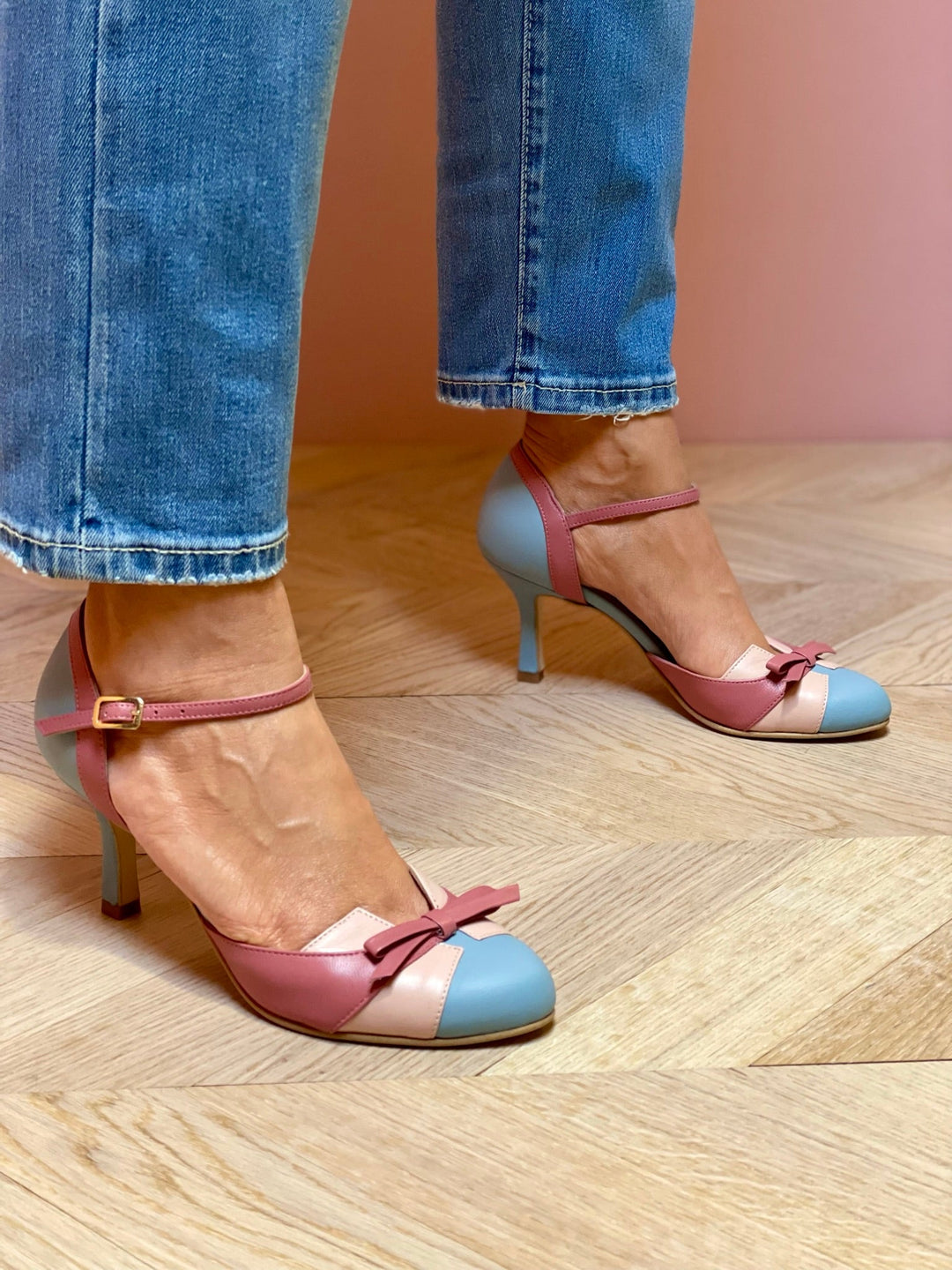 Damen Mehrfarbige High Heels