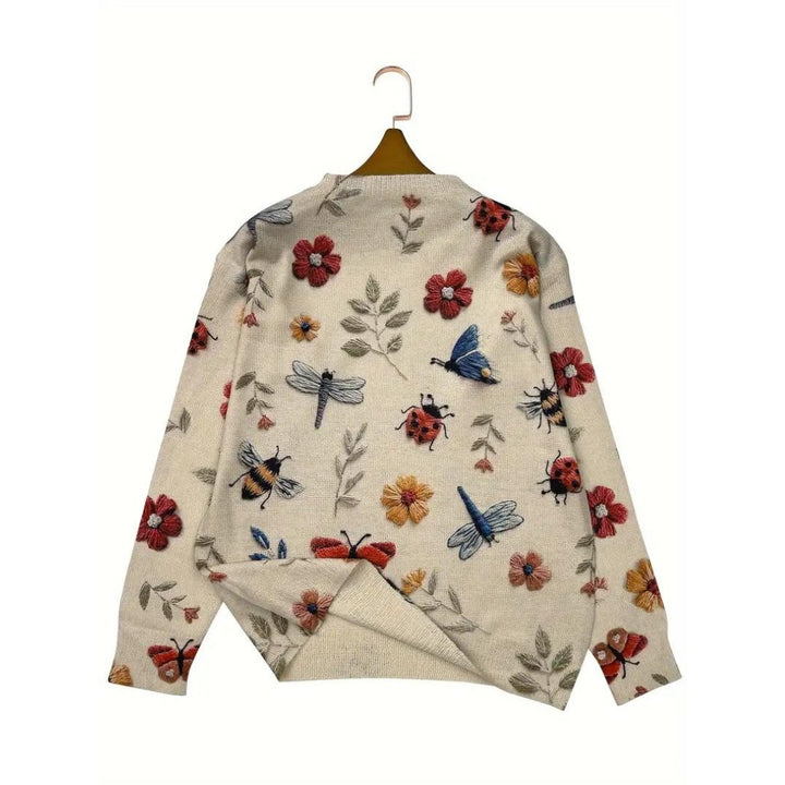 Damen Floral Print Pullover