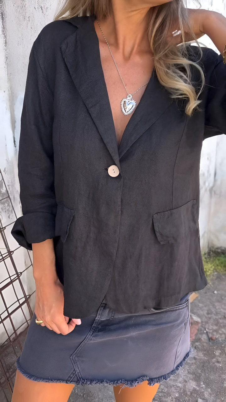 Damen Minimalistischer Blazer Jacke