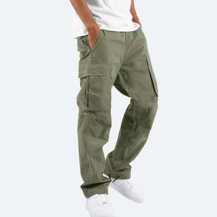 Herren Locker Geschnittene Cargo Hose - Braune Casual Utility Hose
