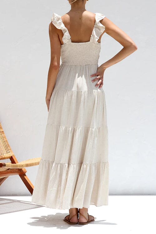 Maxikleid Mit V Ausschnitt Für Damen