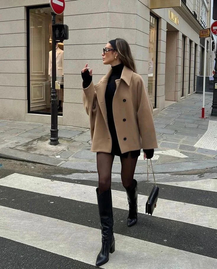 SIENNA – ÜBERGRÖSSE WOLLKLEID