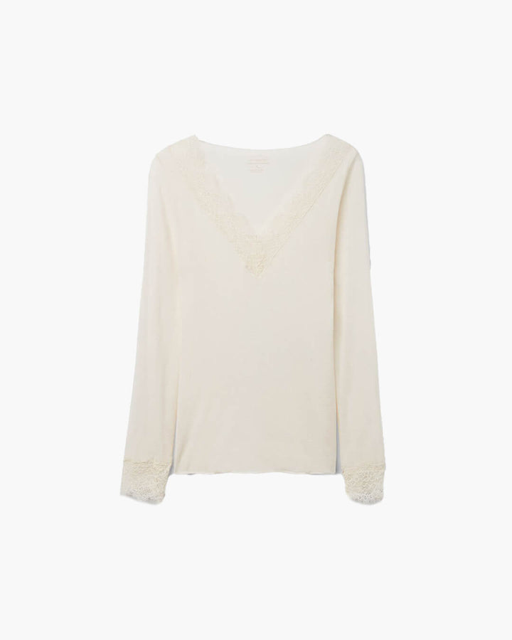 Aurora V-Ausschnitt Spitzenoberteil