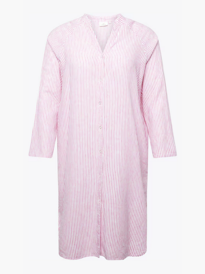 Damen Gestreiftes Hemdblusenkleid