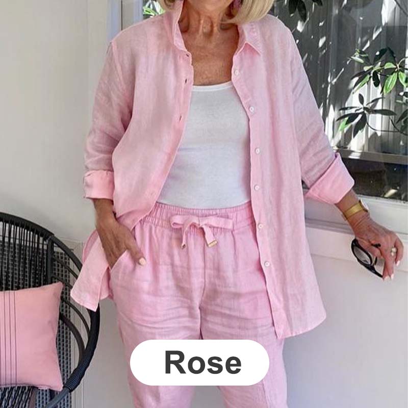 Damen Hemd Und Hosen Set