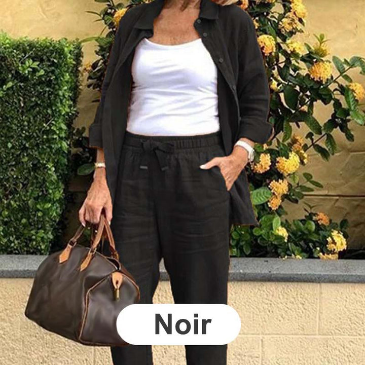 Damen Hemd Und Hosen Set