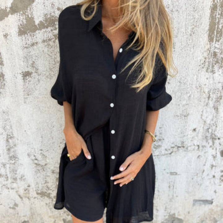 Damen Hemd und Shorts Set
