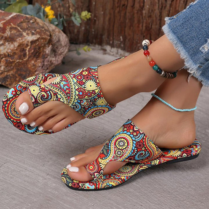 Damen Blumen Flache Slipper