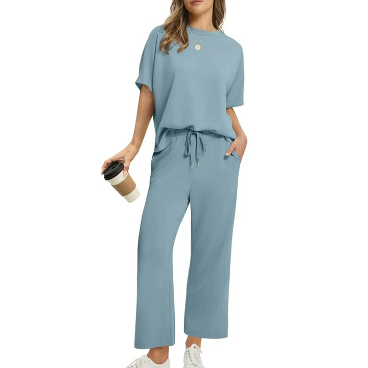 🌸Neu eingetroffen 50 % RABATT💖 Weiches, lässiges Oberteil und Hose für Damen