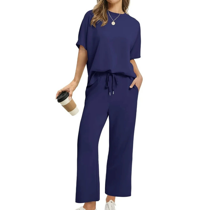 🌸Neu eingetroffen 50 % RABATT💖 Weiches, lässiges Oberteil und Hose für Damen