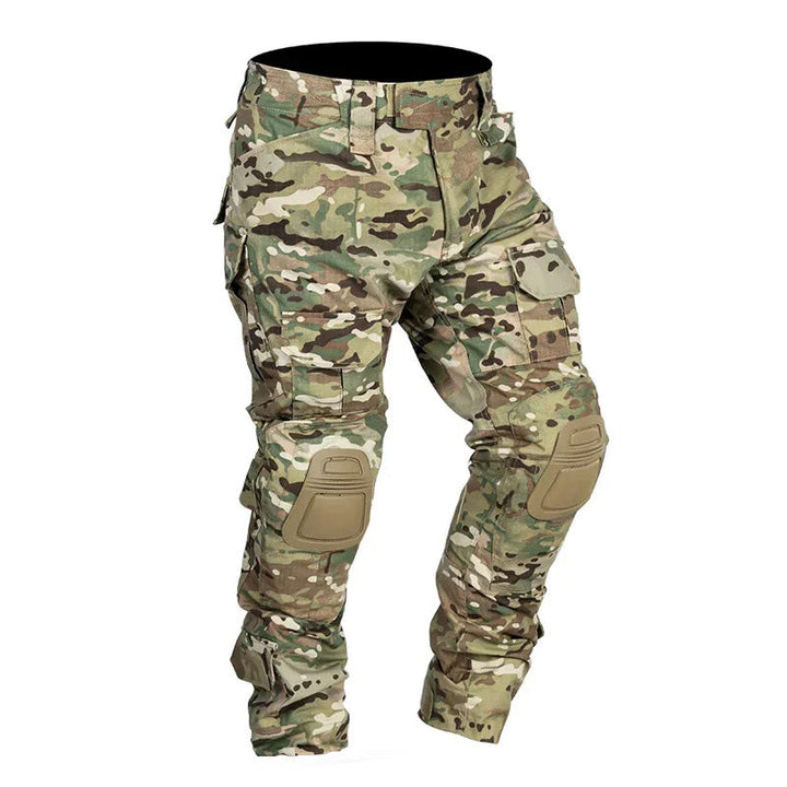 Herren Multicam Tactical Kampfhose Mit Knieschützern – Robuste Cargo Hose