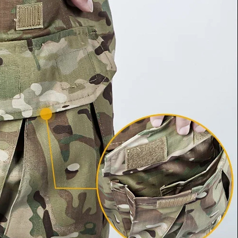 Herren Multicam Tactical Kampfhose Mit Knieschützern – Robuste Cargo Hose