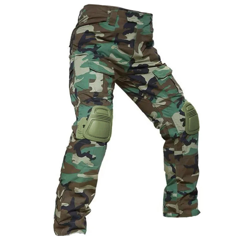 Herren Multicam Tactical Kampfhose Mit Knieschützern – Robuste Cargo Hose