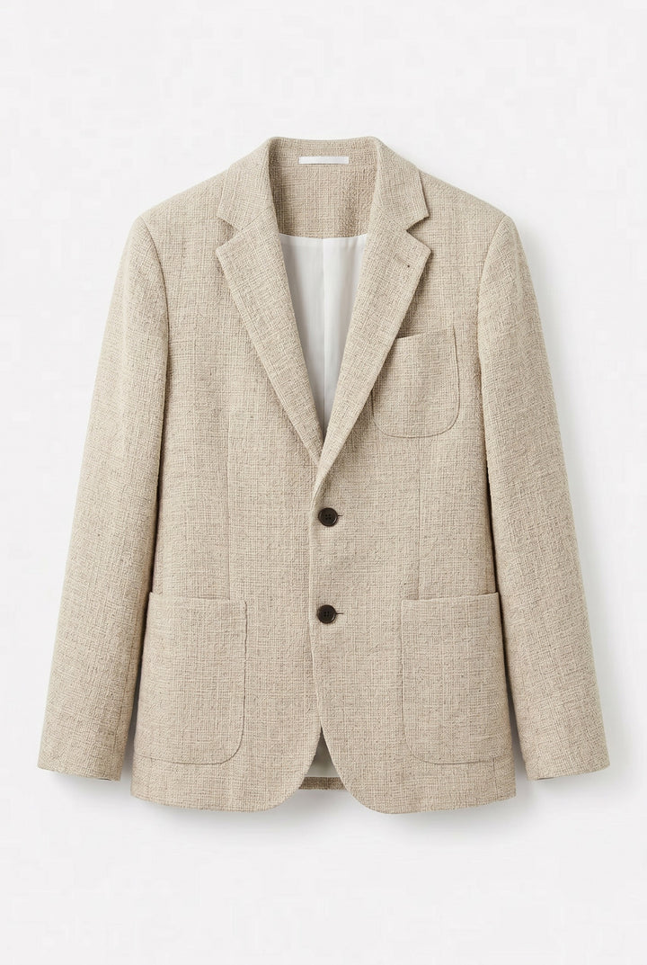 Slim-Fit-Tweedanzug für Herren – Blazer und Hose im klassischen Smart-Casual-Stil