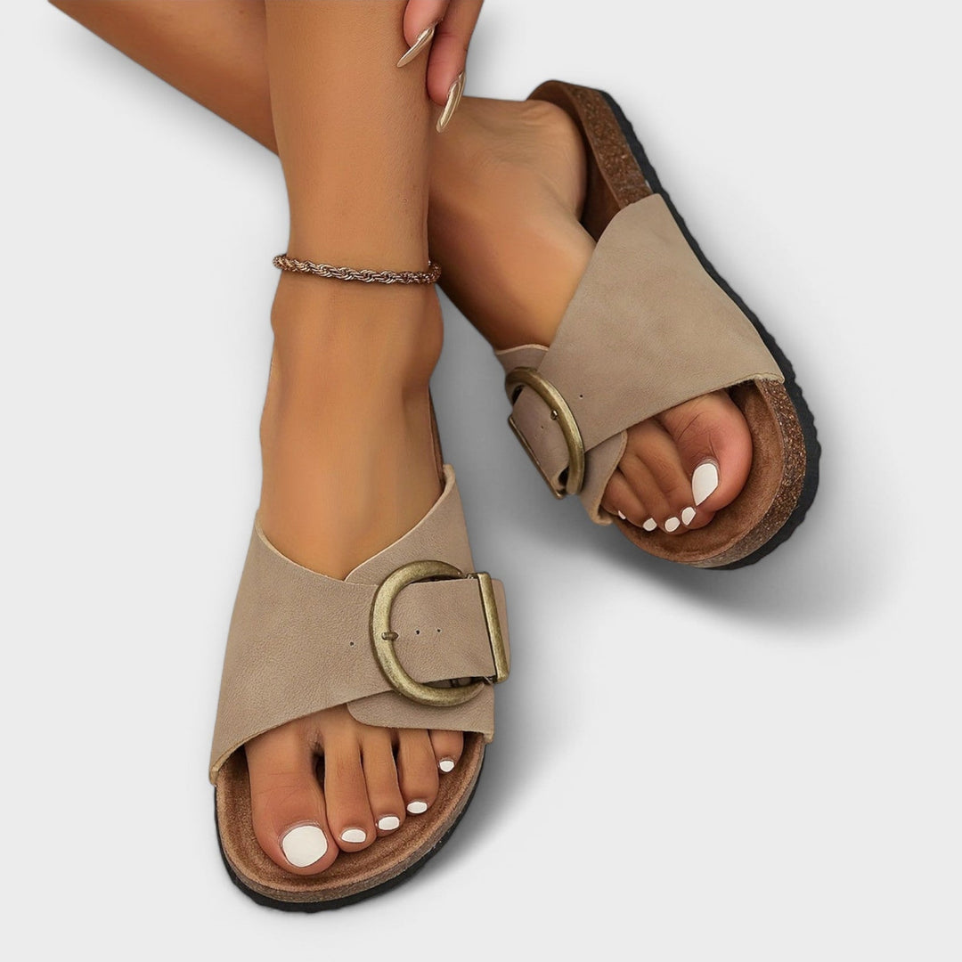 Damen Sandalen mit Lederriemen