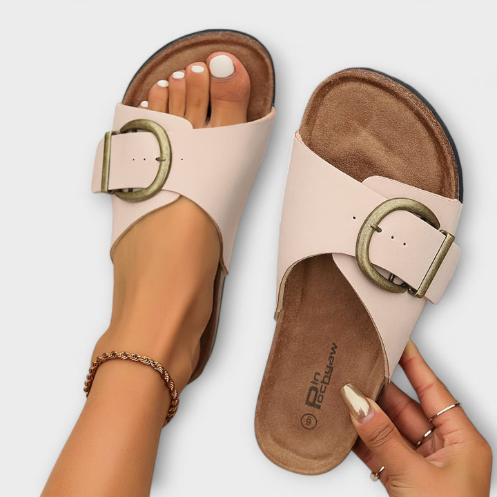 Damen Sandalen mit Lederriemen
