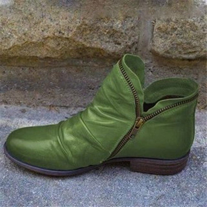Sanne| Elegante Damen Lederstiefel – stylisch & bequem | Trend-Stiefelette für Herbst & Winter
