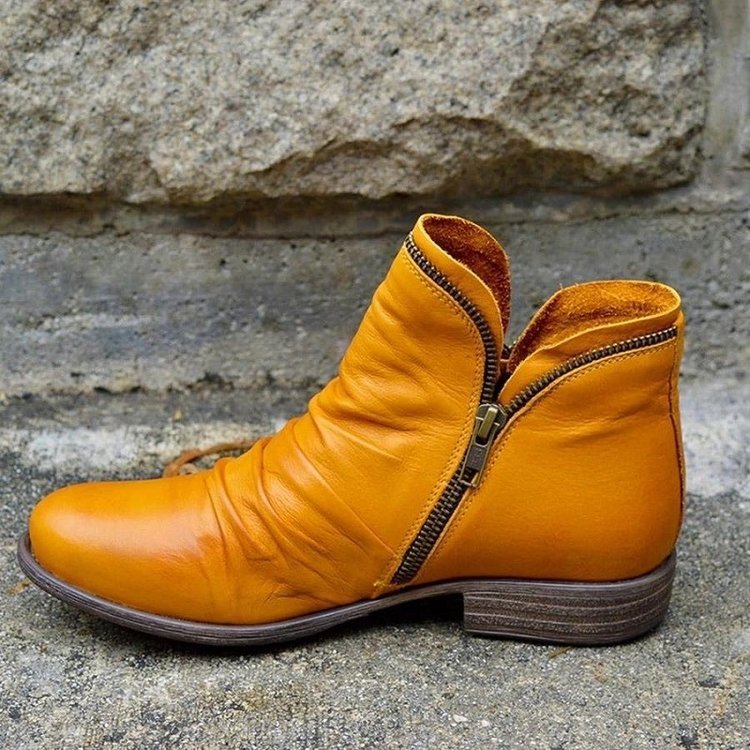 Sanne| Elegante Damen Lederstiefel – stylisch & bequem | Trend-Stiefelette für Herbst & Winter