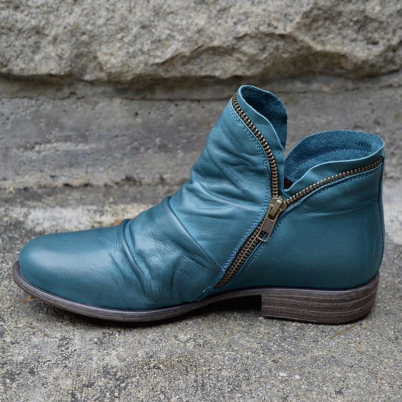 Sanne| Elegante Damen Lederstiefel – stylisch & bequem | Trend-Stiefelette für Herbst & Winter
