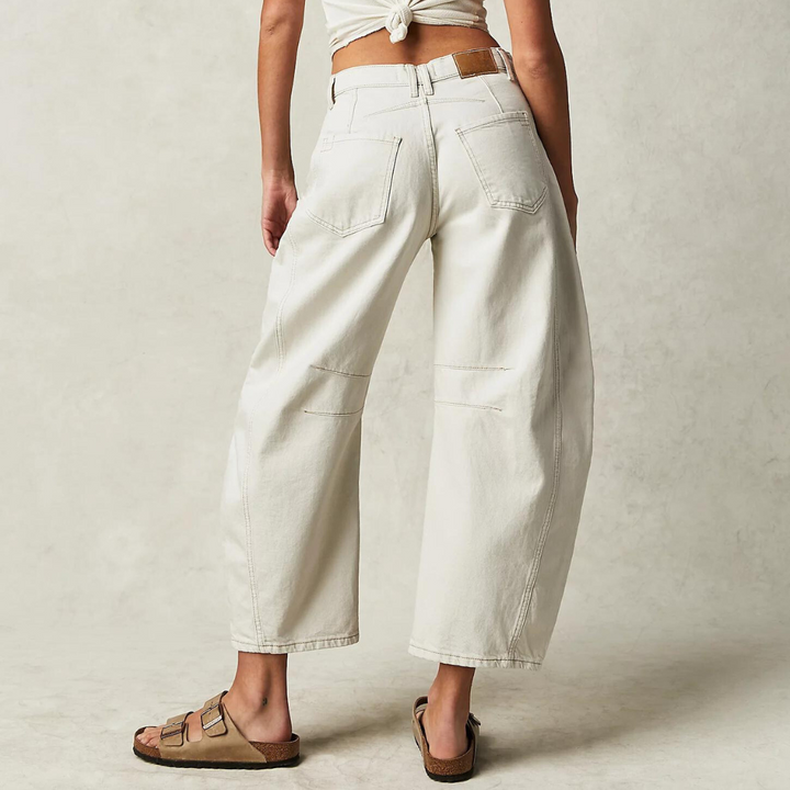 Damen Baggy Jeans Mit Hoher Taille